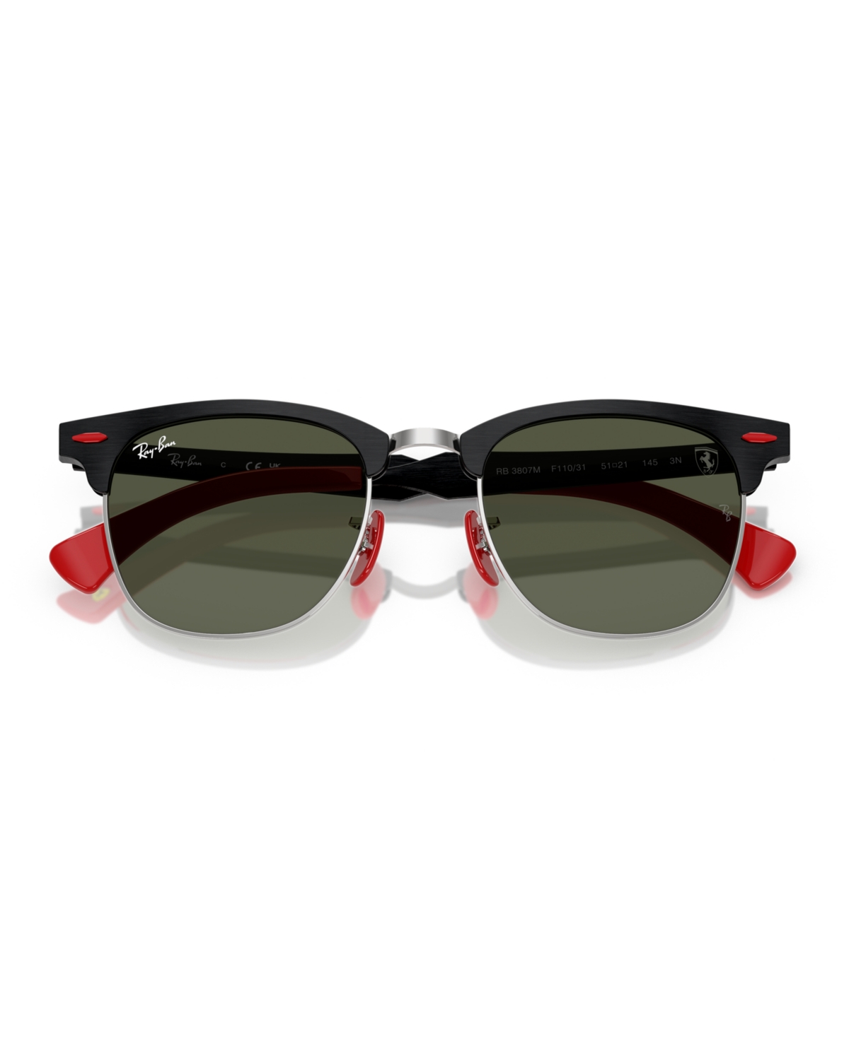 Ray Ban Men's And Women's Sunglasses, Rb3807m In Brushed Black On Silver