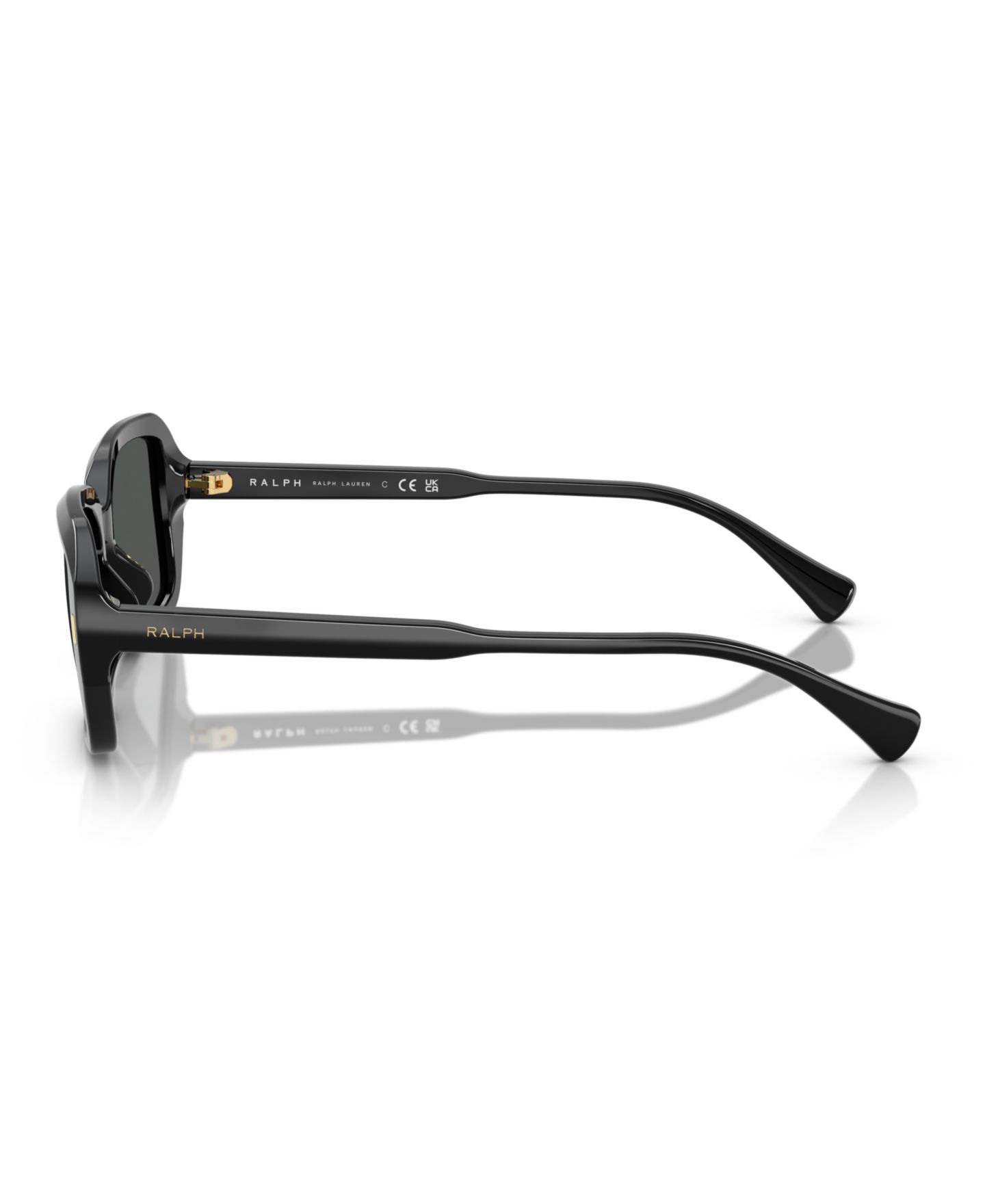 Женские солнцезащитные очки Ralph by Ralph Lauren Sunglasses RA5325U, цвет: Блестящий чёрный — фото 3