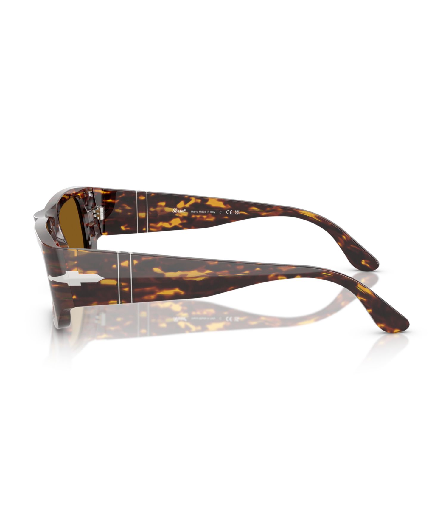 Солнцезащитные очки Persol Unisex Heart, PO3362S, цвет: Коричневый / Яркий жёлтый — фото 3