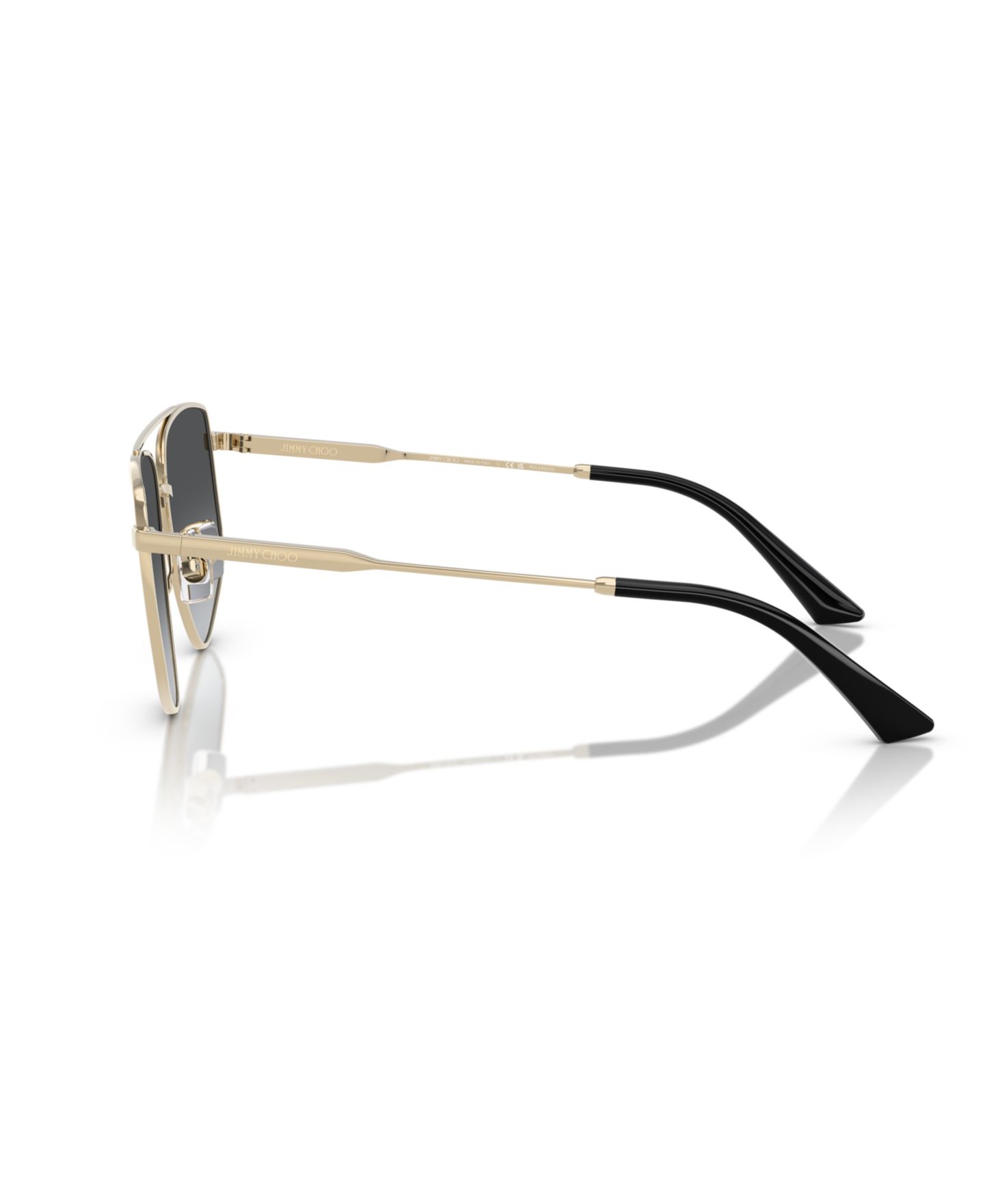 Женские солнцезащитные очки Jimmy Choo Polarized Sunglasses, JC4011, цвет: Бледный золотой — фото 3