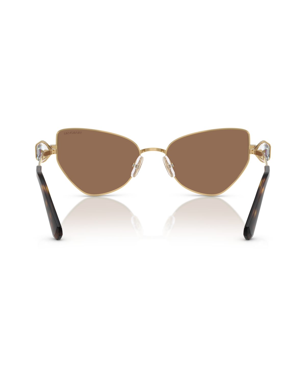 Swarovski Sk 7003 400473 57mm Womens Irregular Sunglasses In Gold