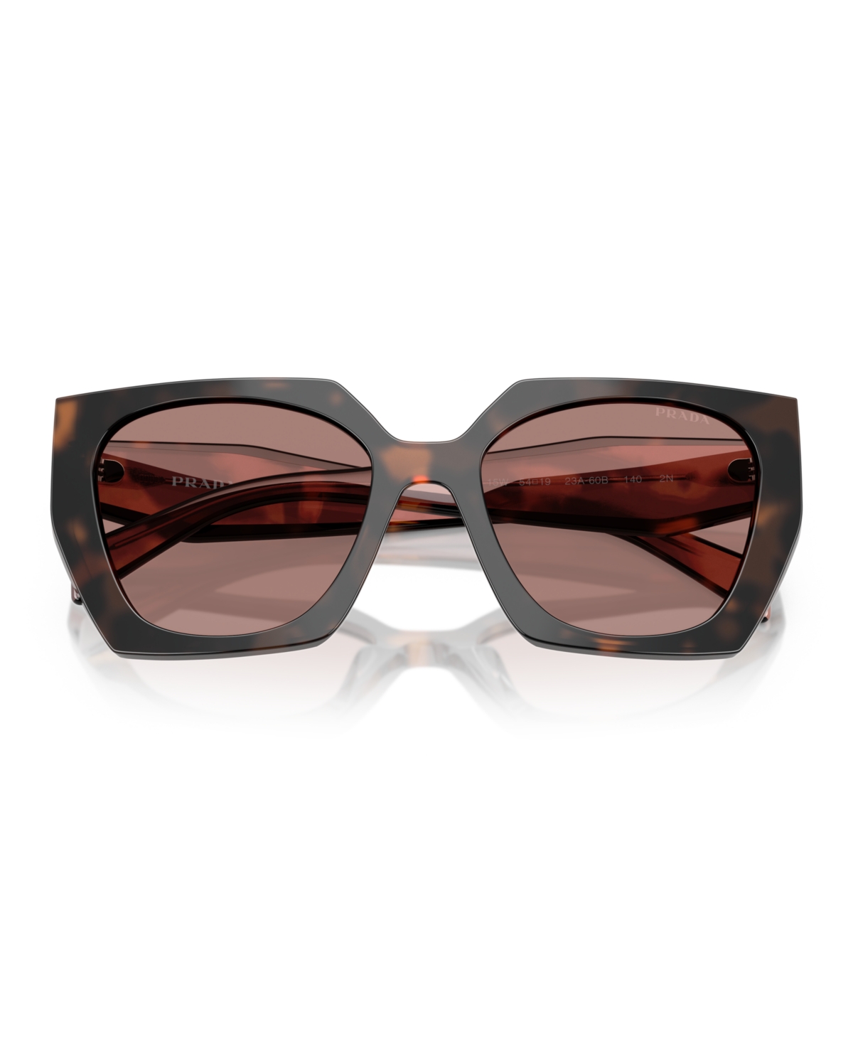 Prada Woman Sunglasses Pr 15ws In Poppy Tortoise