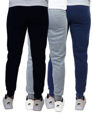 Men's Pro Star Slim Fit Fleece Lined Jogger Sweatpants, Pack of 3
