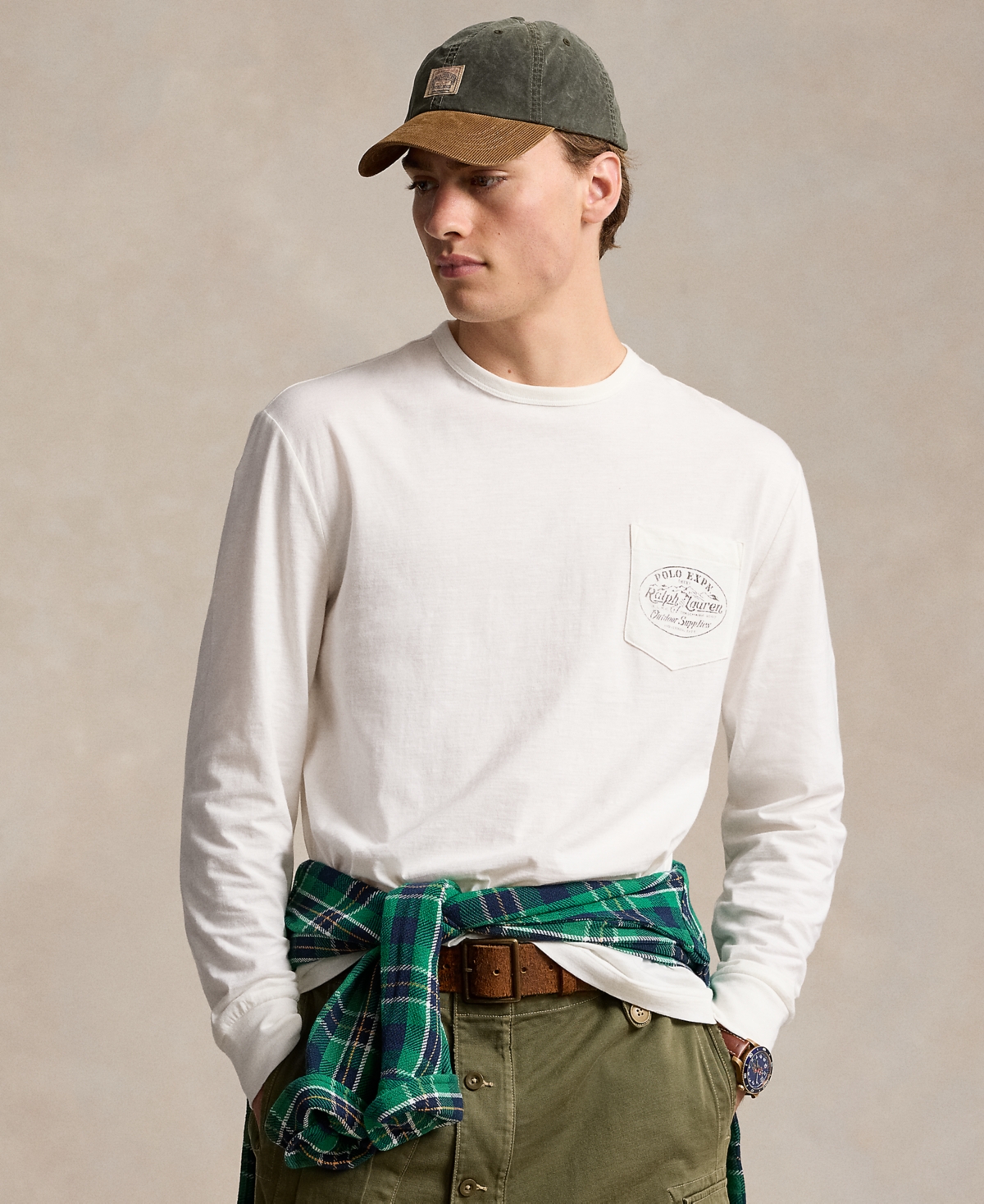 Polo Ralph Lauren Men's Classic-Fit Slub Jersey Graphic T-Shirt