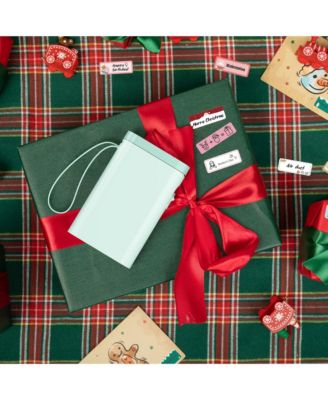 Label Maker Machine with Tape, P21-A Portable Bluetooth Label Printer, Wireless Built-in Cutter Sticker Maker Mini Label Makers with Multiple Templates for Organizing Storage Office Home, Green