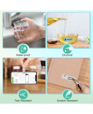 Nelko Genuine P21 Label Maker Tape, Adapted Label Print Paper, 14x40mm (0.55"x1.57"), Standard Laminated Office Labeling Tape Replacement, Multipurpose of P21, 180 Tapes/Roll, 3-Roll, Transparent