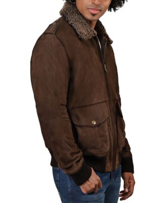 Мужская замшевая куртка-бомбер Frye Frye с винтажной отделкой