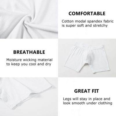 Men's Boxer Briefs 3 Pack Underwear Breathable Comfortable Trunks