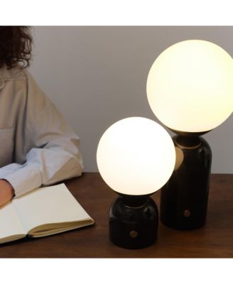 Mila Tall 15" Dimmable LED Table Lamp with Marble Base