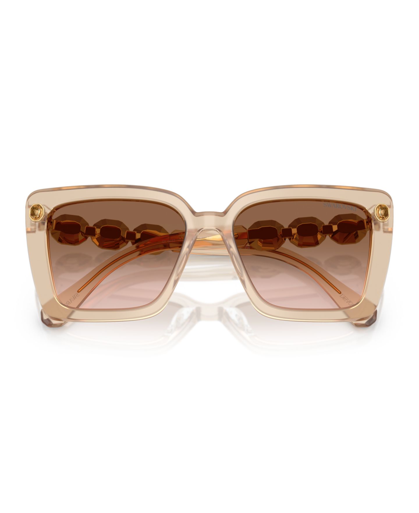 Женские солнцезащитные очки Swarovski Sunglasses SK6032, цвет: Бежевый прозрачный — фото 3