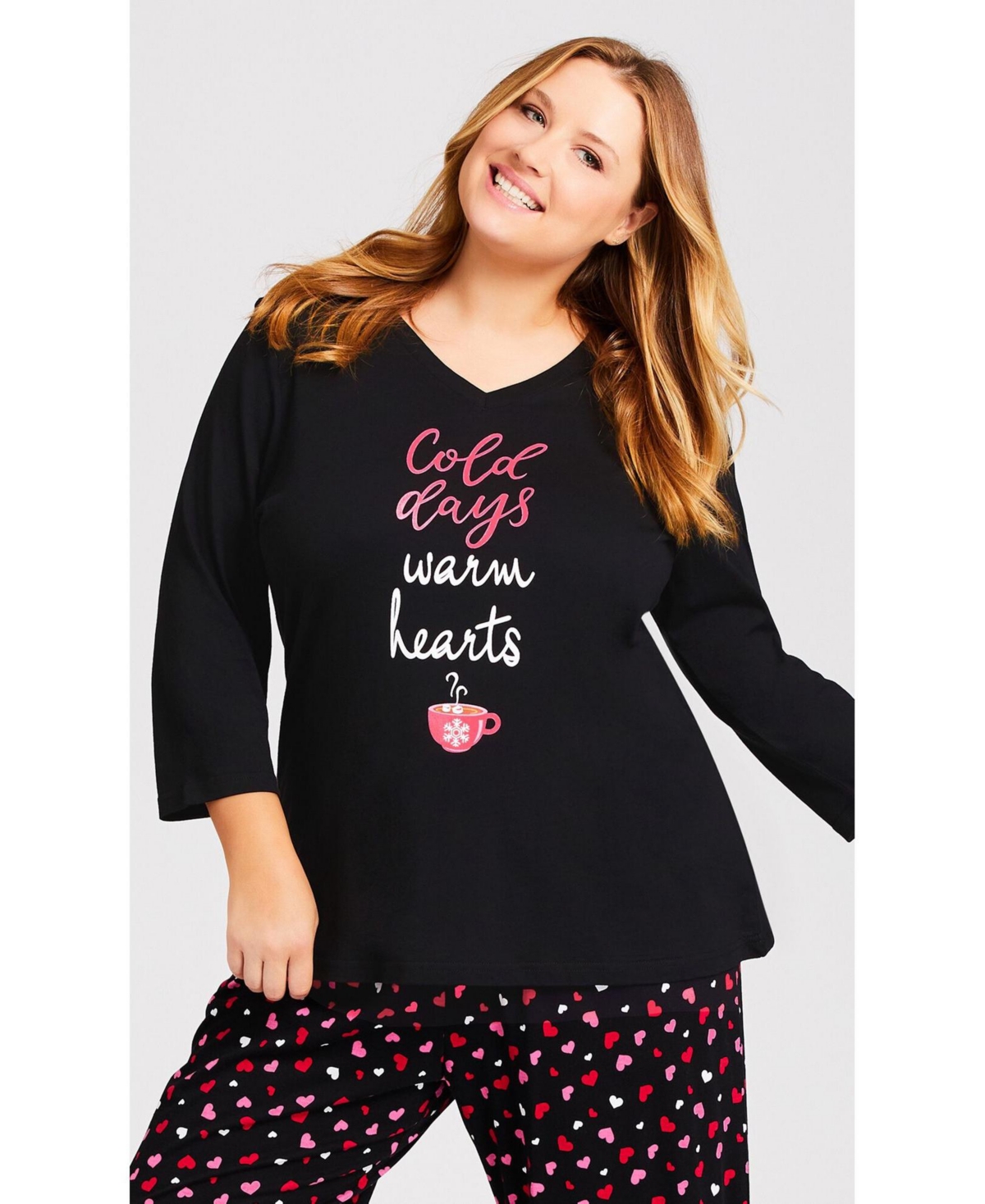 Plus Size Cold Days Top - Black