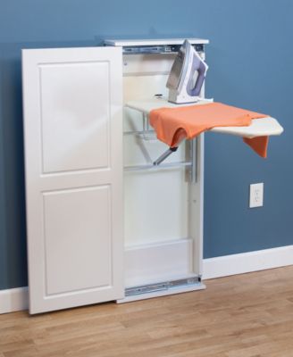 Iron  n Fold Wall Ironing Board Cabinet, White