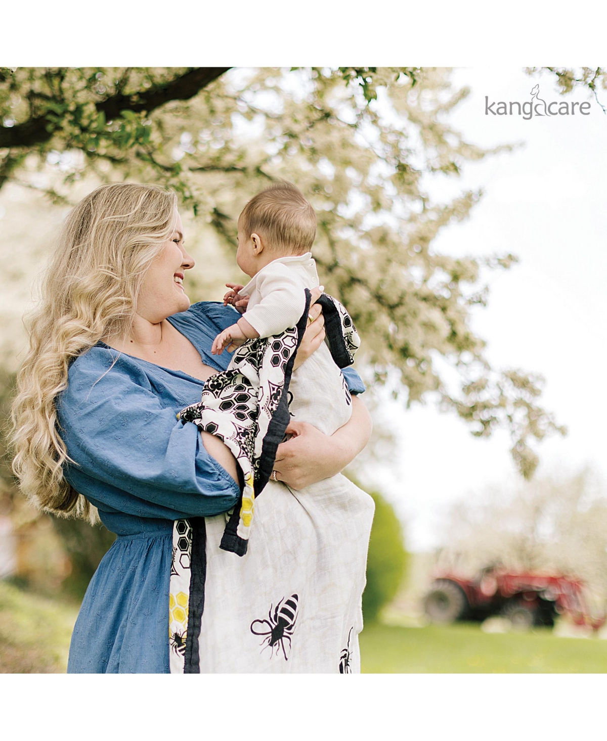 Kanga Care Toddler Serene Premium Rayon from Bamboo Muslin Double Layer Reversible Blanket