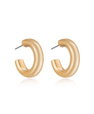 Small Thick Classic Hoop Earrings