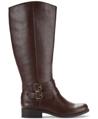 Women's Maliaa Wide-Calf Buckled Riding Boots, Created for Macy's