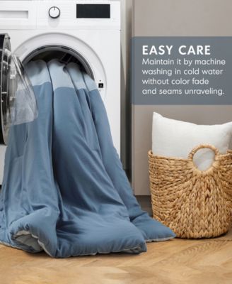 Miro Soft Washed Color Block 2-Pc. Comforter Set, Twin/Twin XL