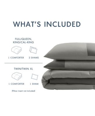 Miro Soft Washed Color Block 2-Pc. Comforter Set, Twin/Twin XL