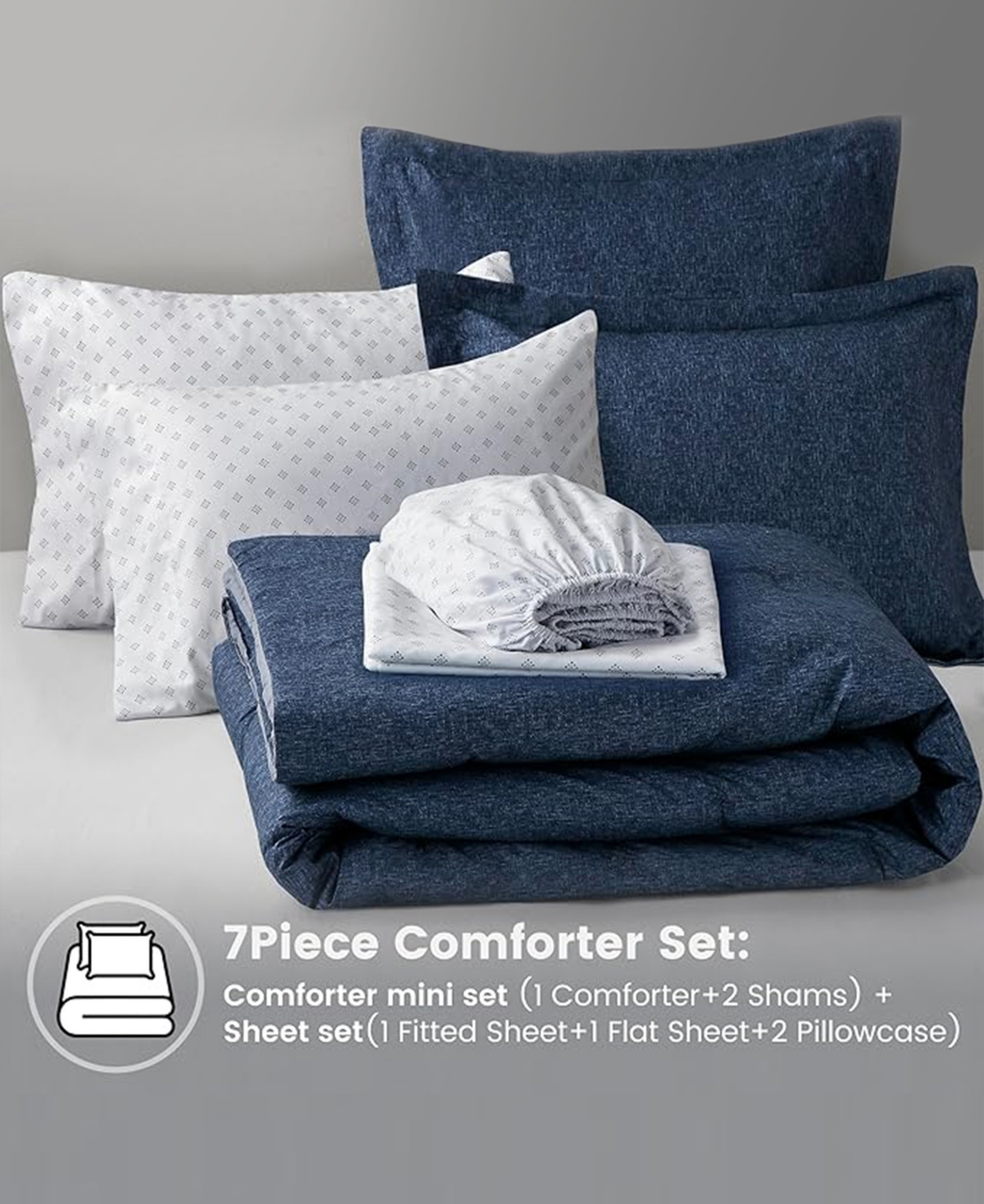510 Design Camden Chambray 7-Piece. Comforter Set,