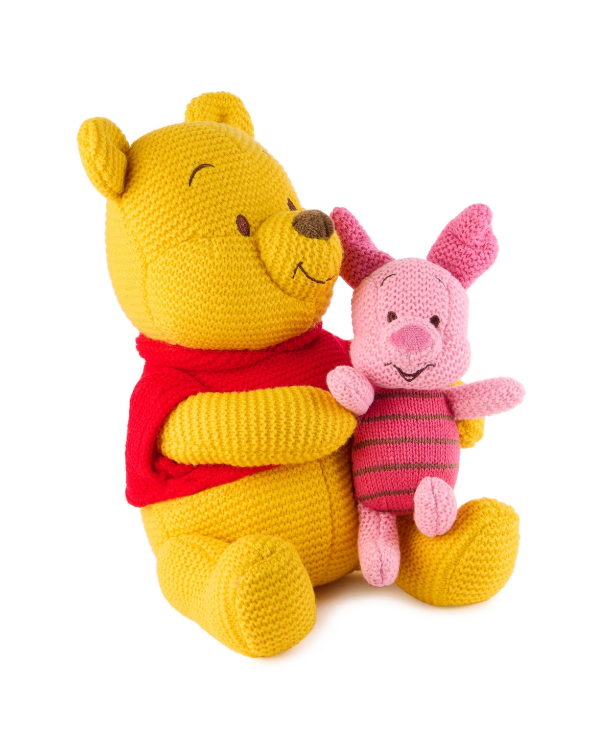 Shop Gund Plush Knit Pooh Piglet Plush, 10 Inches In Multi Color