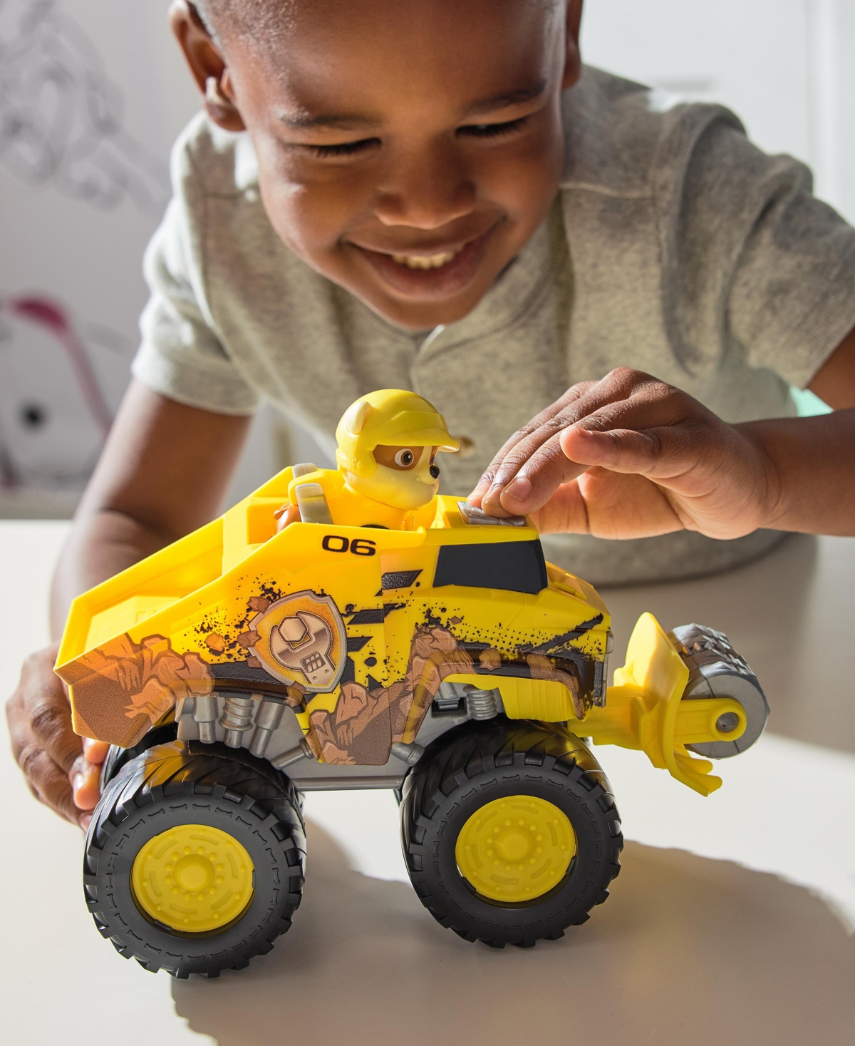 Paw Patrol Rescue Wheels Rubble's Bulldozer Toy Truck In Multi Color