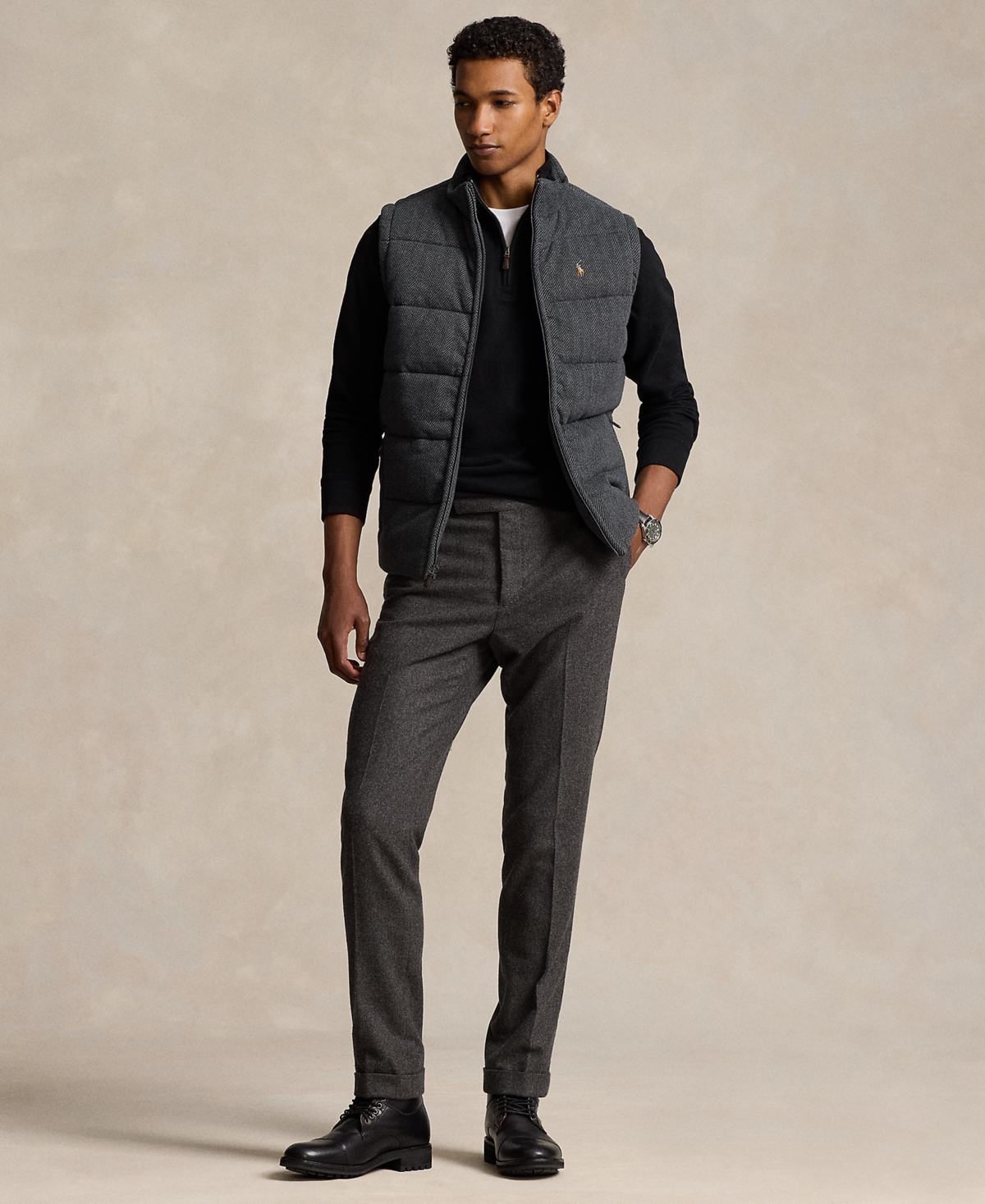 Polo Ralph Lauren Men's Estate Rib Full-Zip Vest