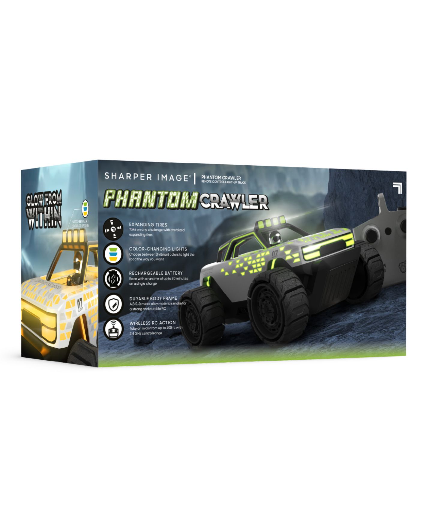 Детская игрушка Sharper Image Phantom Crawler Remote Control Light-Up Truck — фото 2