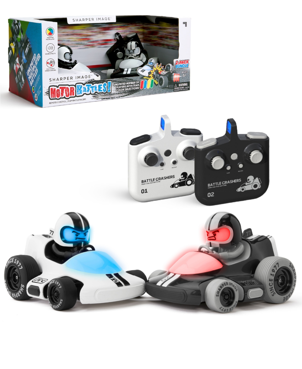 Sharper Image Motor Battles, Remote Control Team Battle Racers In No Color
