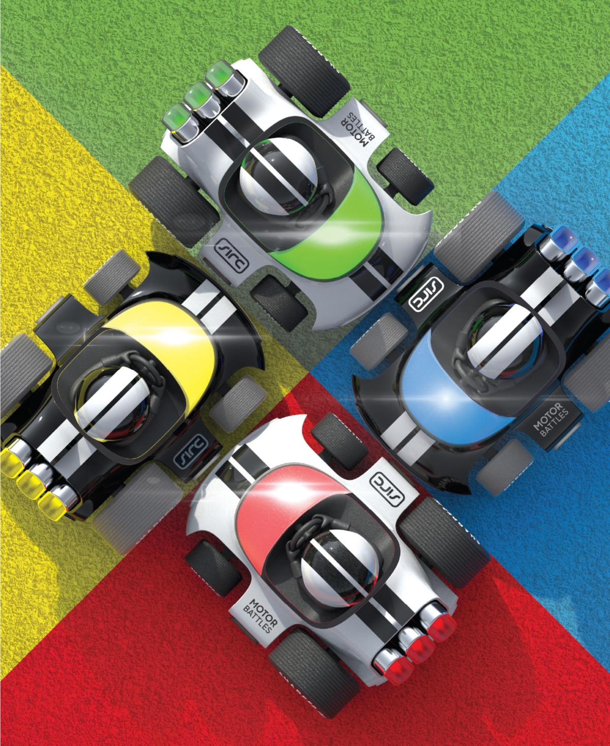Sharper Image Motor Battles, Remote Control Team Battle Racers In No Color