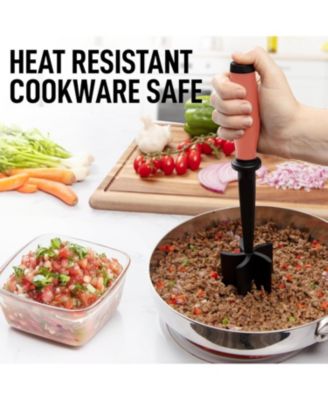 Stainless Steel Meat Chopper – Ground Beef & Hamburger Smasher Too