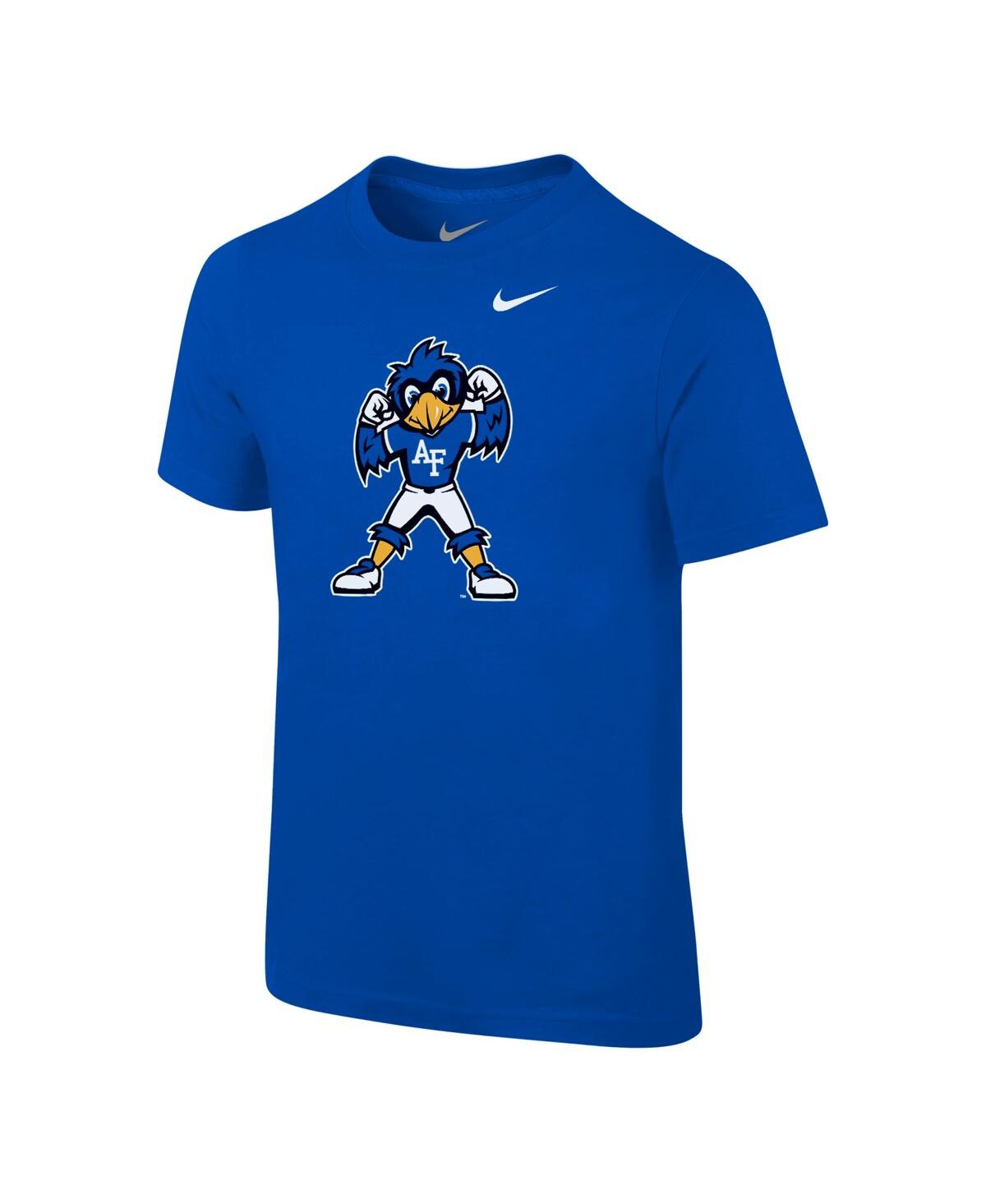 Nike Little Boys And Girls Royal Air Force Falcons The Bird Big Boys And Girls Logo T-shirt In Royal