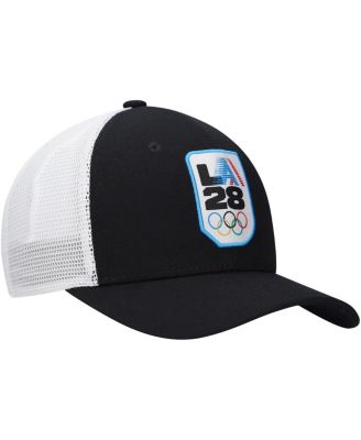 Big Boys and Girls Black LA28 Rise Trucker Adjustable Hat