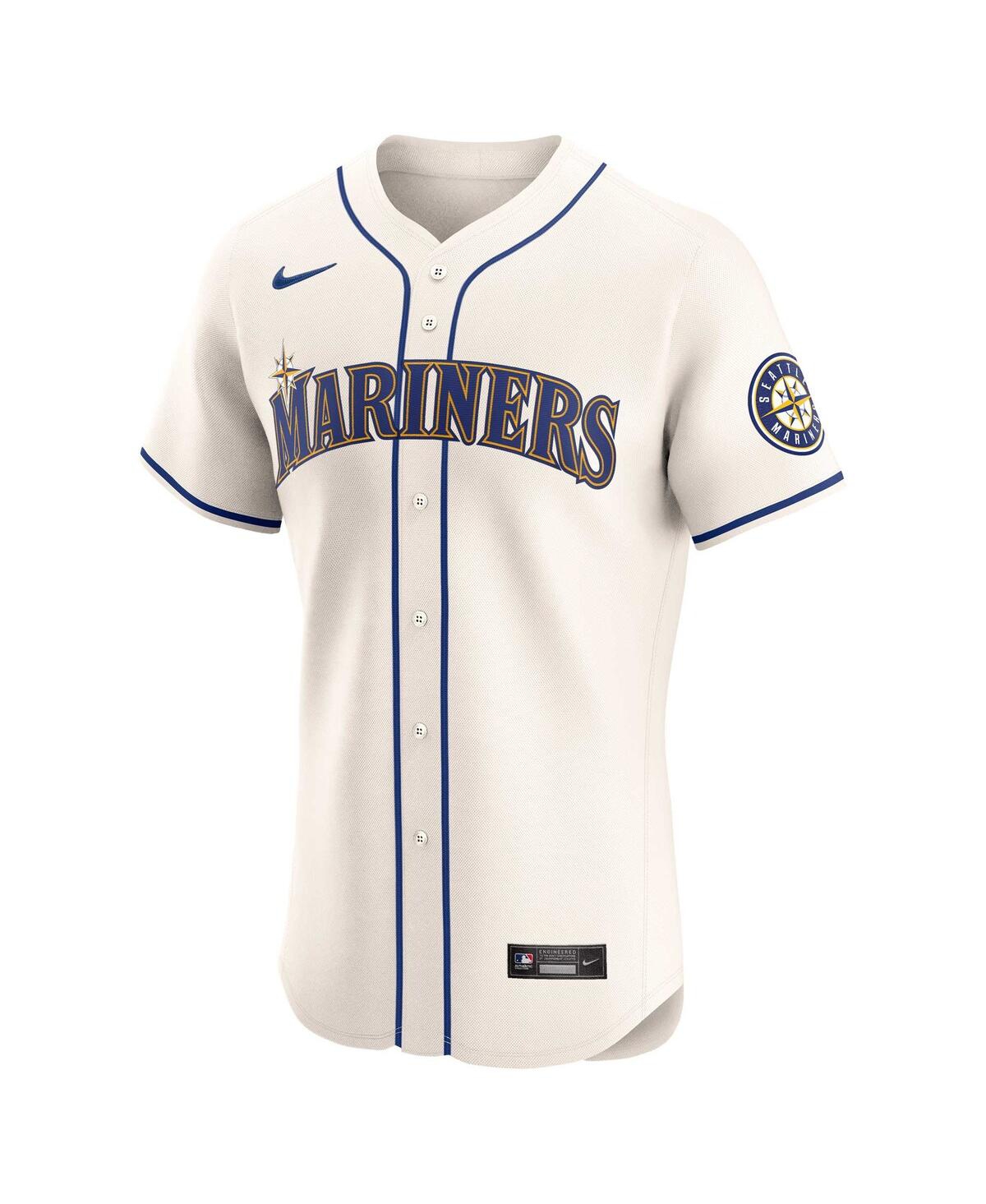 Nike Men'sSeattle Mariners Alternate Vapor Premier Elite Patch Jersey - Cream