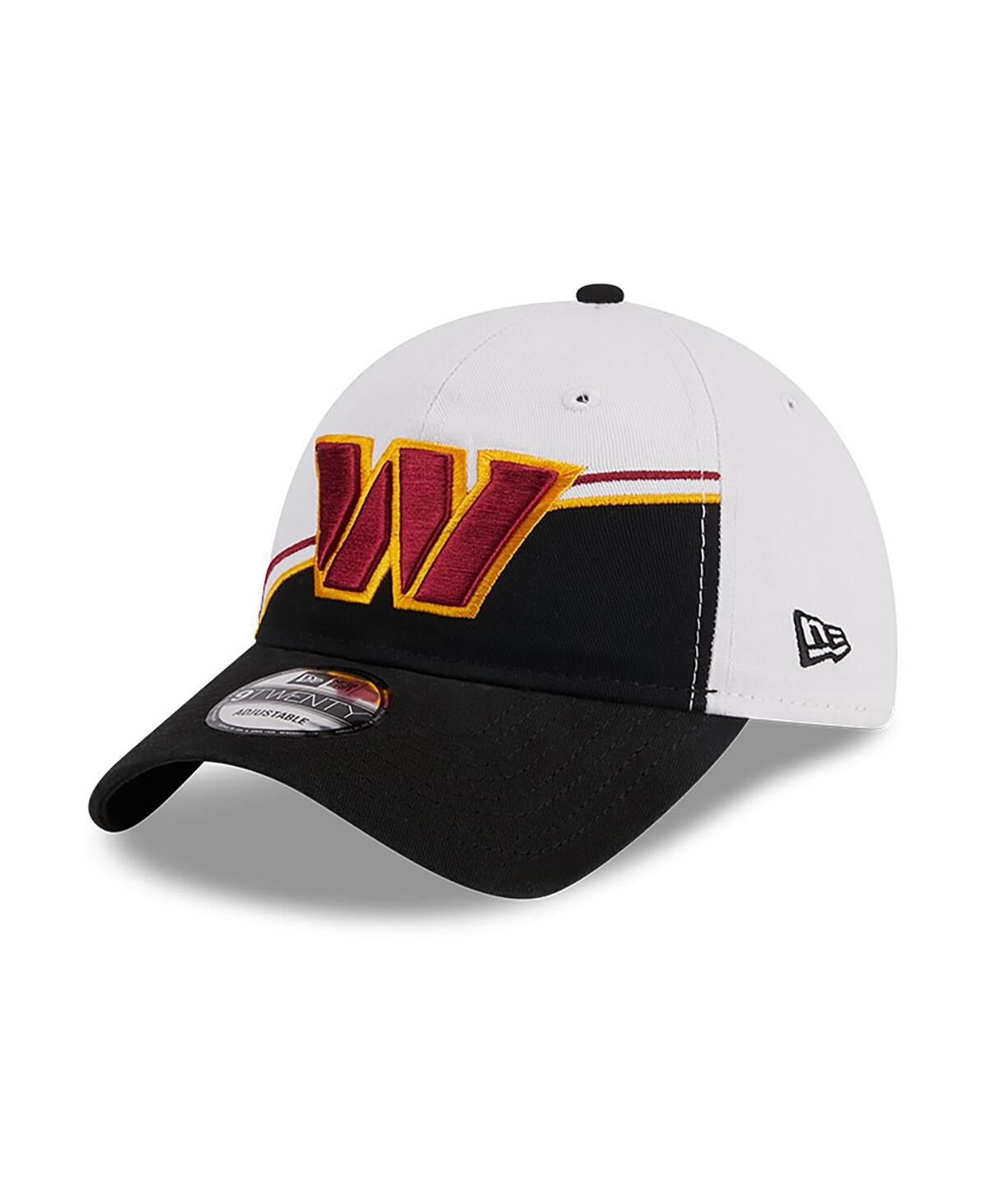 New Era Big Boys and GirlsBlack Washington Commanders 2023 Sideline 9TWENTY Adjustable Hat - White, Black
