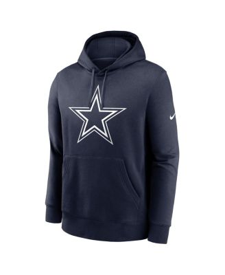 Men's Navy Dallas Cowboys Fan Gear Club Logo Pullover Hoodie