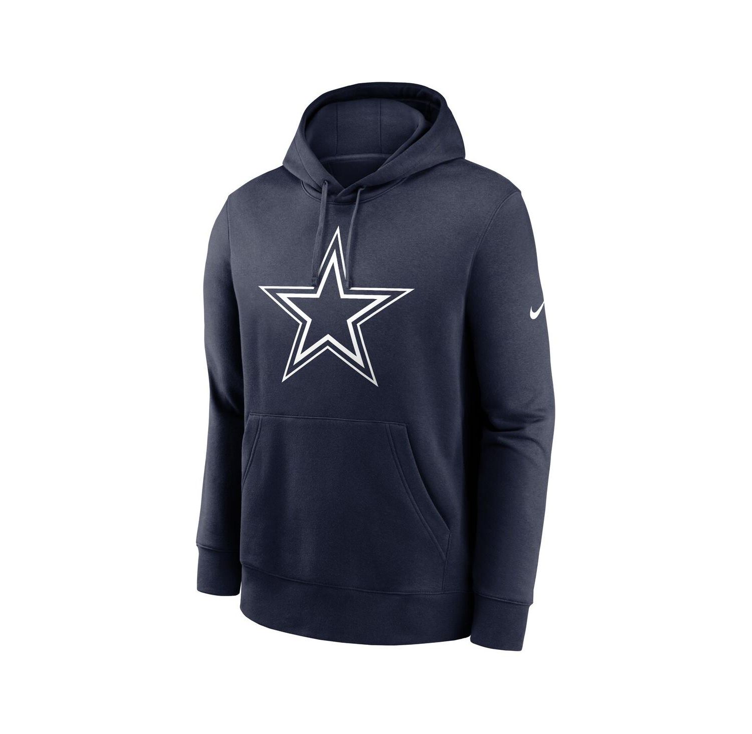 Men's Navy Dallas Cowboys Fan Gear Club Logo Pullover Hoodie