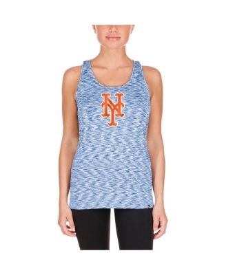 Women's Royal New York Mets Space Dye Keyhole Back Tank Top