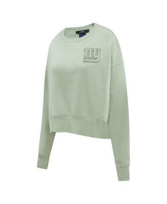 Women's Light Green New York Giants Neutral Pullover Sweatshirt