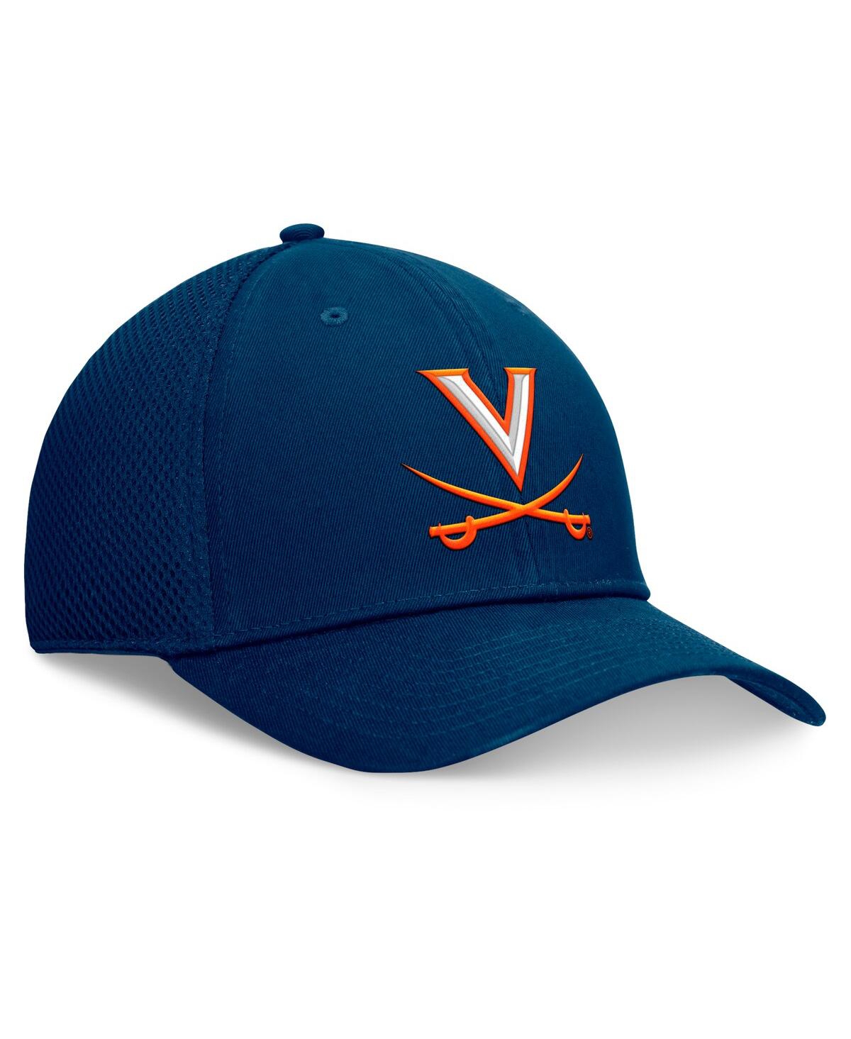 Top Of The World Men's Navy Virginia Cavaliers Spacer Flex Hat In Navy