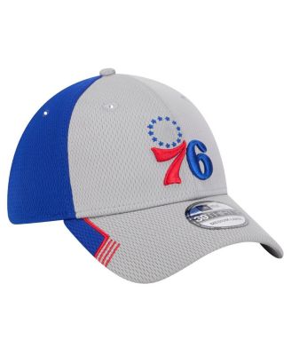 Men's Gray/Royal Philadelphia 76ers Active Trim 39THIRTY Flex Hat