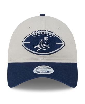 Women's Stone/Navy Dallas Cowboys 2024 NFL Sideline Historic 9TWENTY Adjustable Hat
