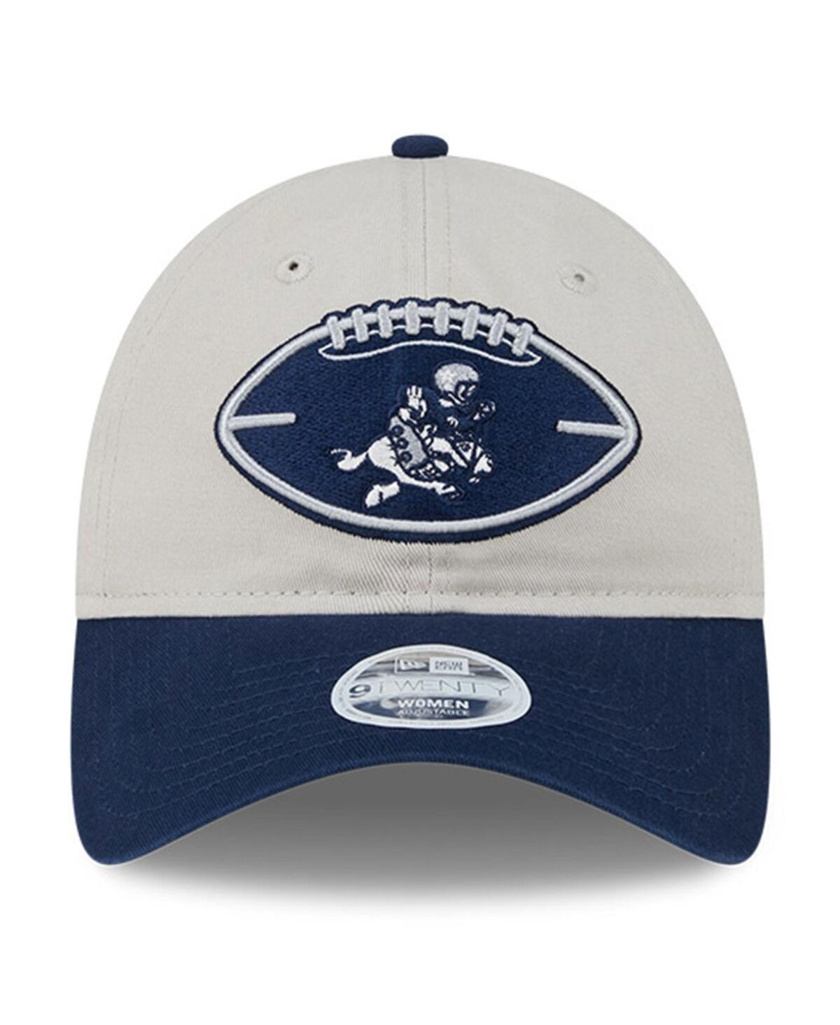 New Era Women's Stone/navy Dallas Cowboys 2024 Nfl Sideline Historic 9twenty Adjustable Hat In Stone,navy