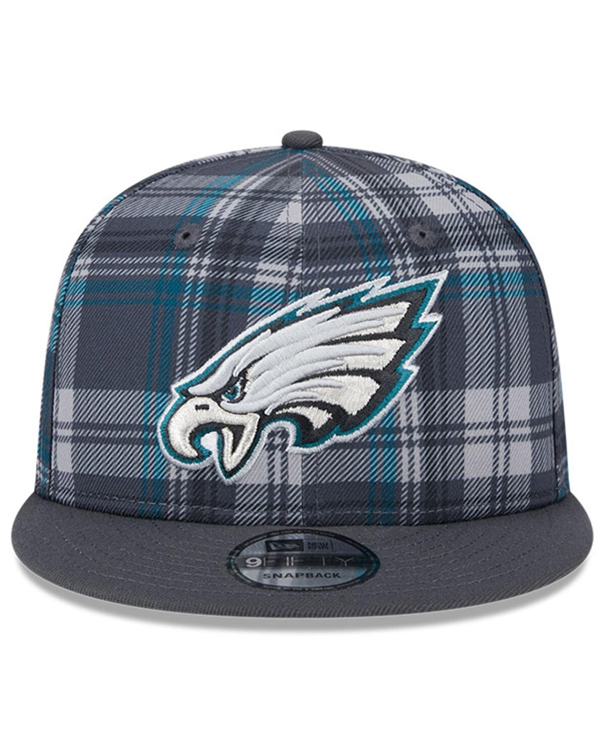 New Era Men's Gray Philadelphia Eagles 2024 Sideline Statement 9fifty Snapback Hat In Gray,graphite