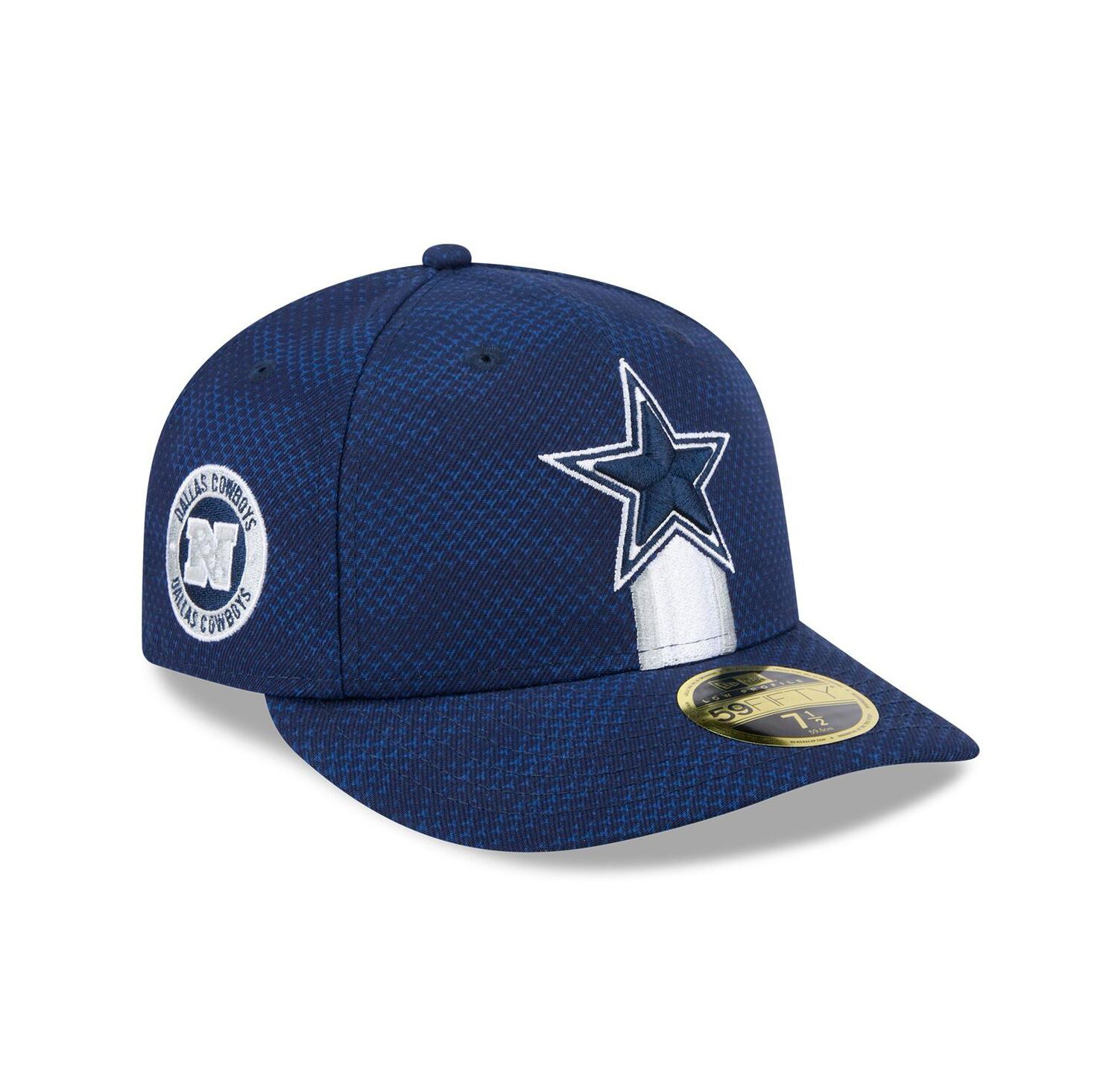 Men's Navy Dallas Cowboys 2024 Sideline Low Profile 59FIFTY Fitted Hat