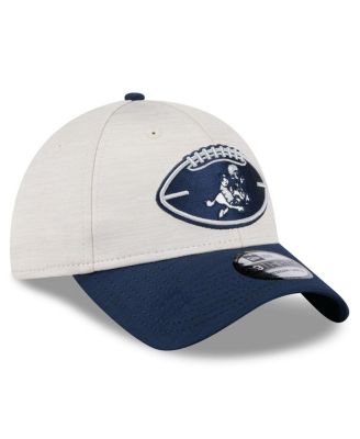 Men's Stone/Navy Dallas Cowboys 2024 Sideline Historic 39THIRTY Flex Hat