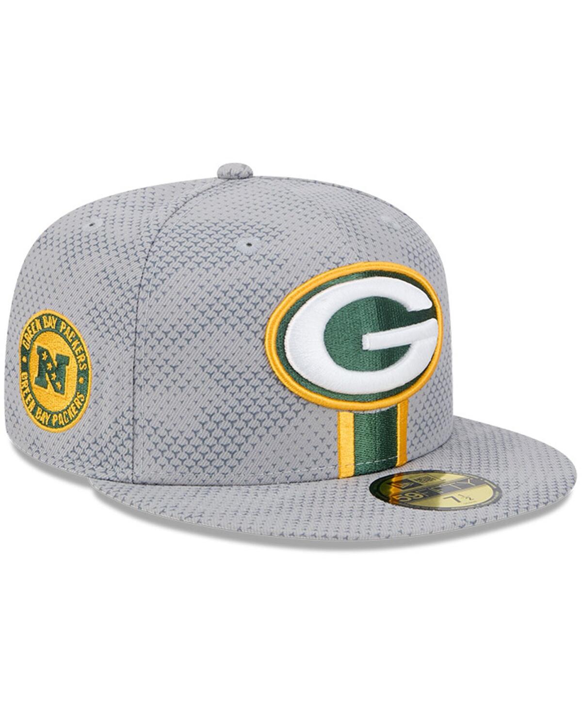 New Era Men'sGreen Bay Packers 2024 Sideline 59FIFTY Fitted Hat - Gray