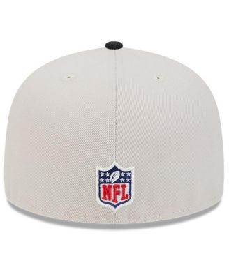 Men's Stone/Black Jacksonville Jaguars 2024 Sideline Historic 59FIFTY Fitted Hat