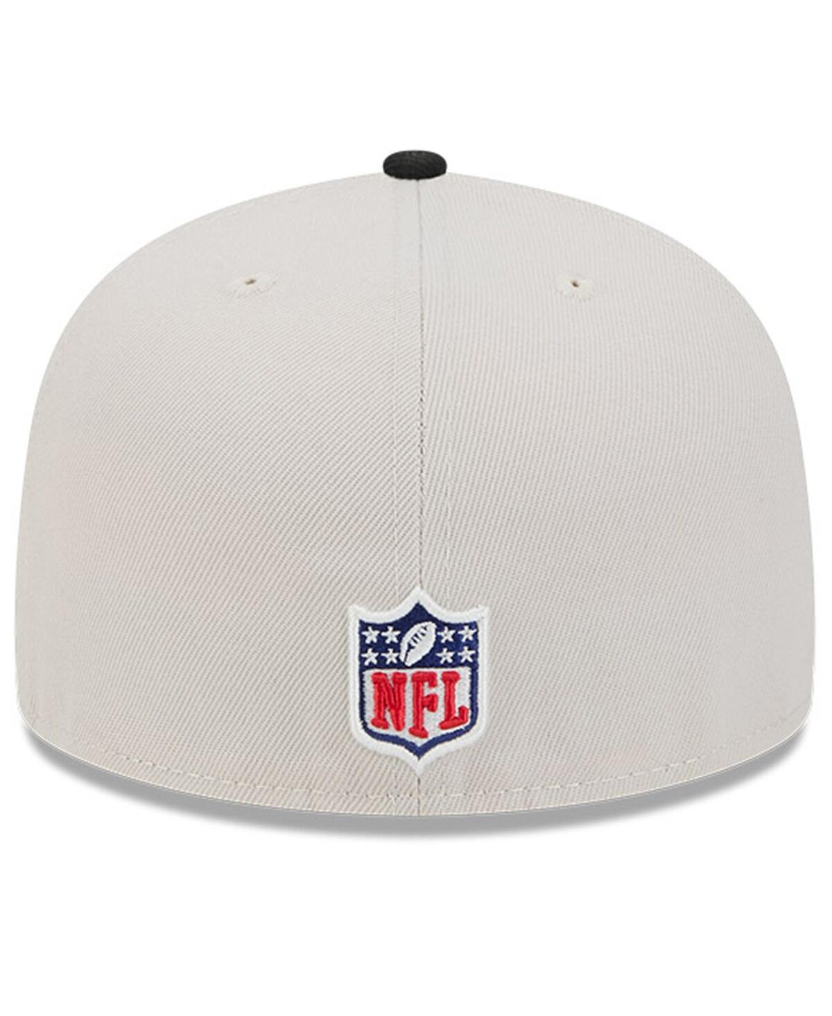 New Era Men'sBlack Jacksonville Jaguars 2024 Sideline Historic 59FIFTY Fitted Hat - Stone, Black