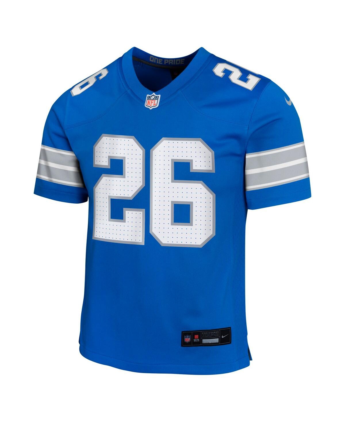 Nike Big Boys and Girls Jahmyr GibbsDetroit Lions Team Player Game Jersey - Blue
