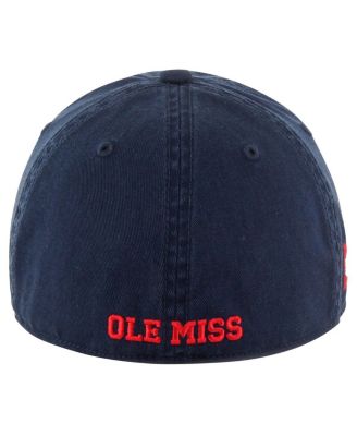Men's Navy Ole Miss Rebels Vintage Sure Shot Franchise Fitted Hat