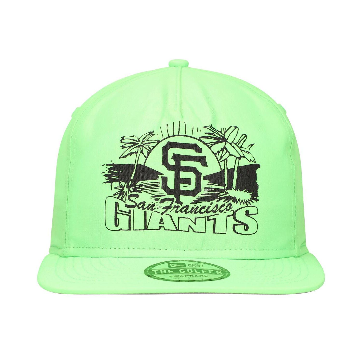 Men's Green San Francisco Giants Neon Golfer Snapback Hat